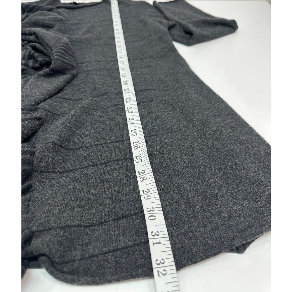 Eileen Fisher Merino Wool Cashmere Layered Open Front Long Cardigan Size Large - Picture 8 of 10